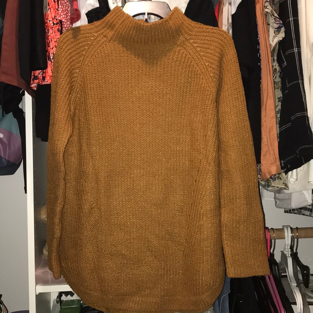 Pink Rose turtle neck sweater